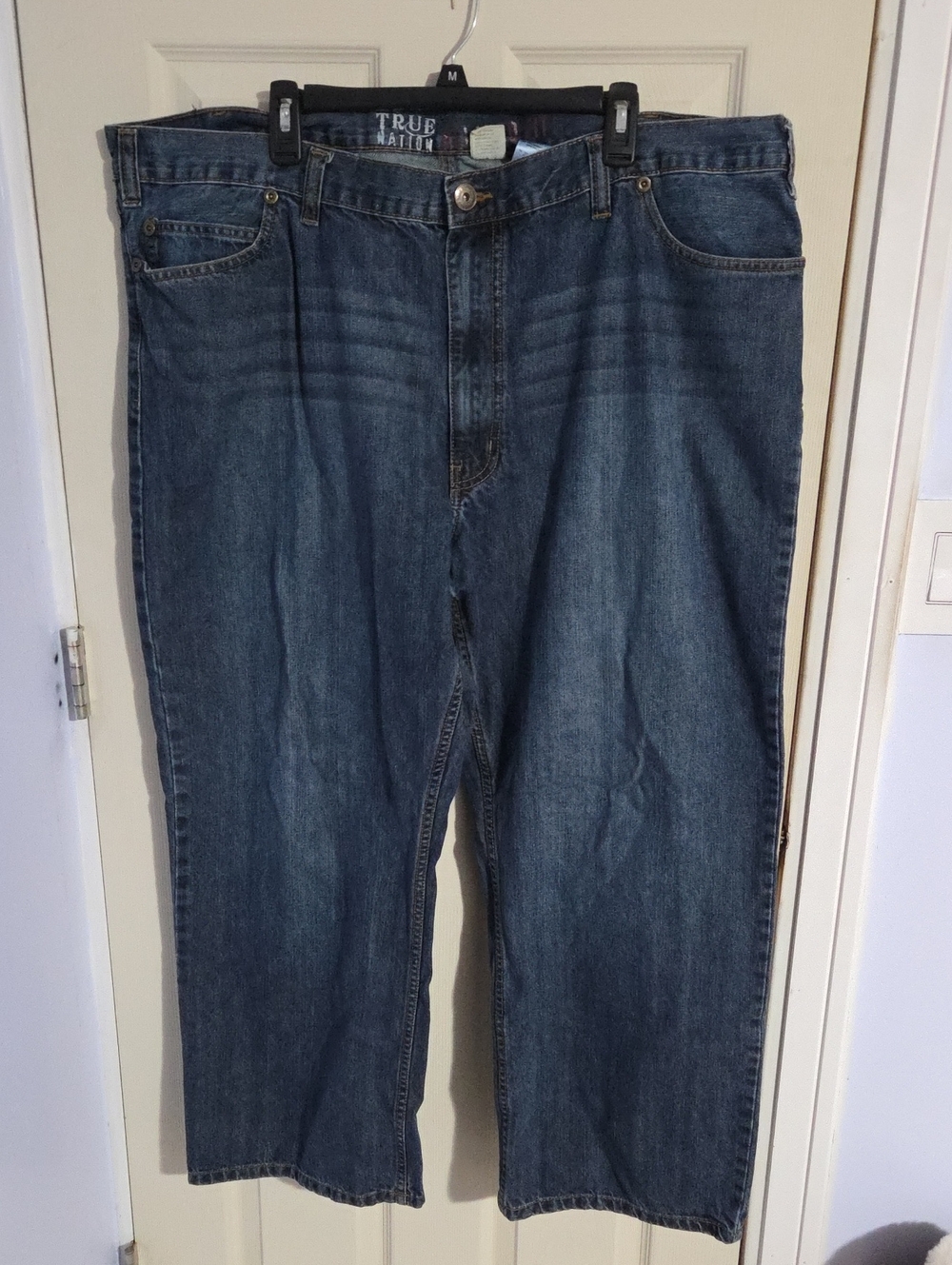 True Nation Relaxed Fit Men’s Jeans in Dark Blue